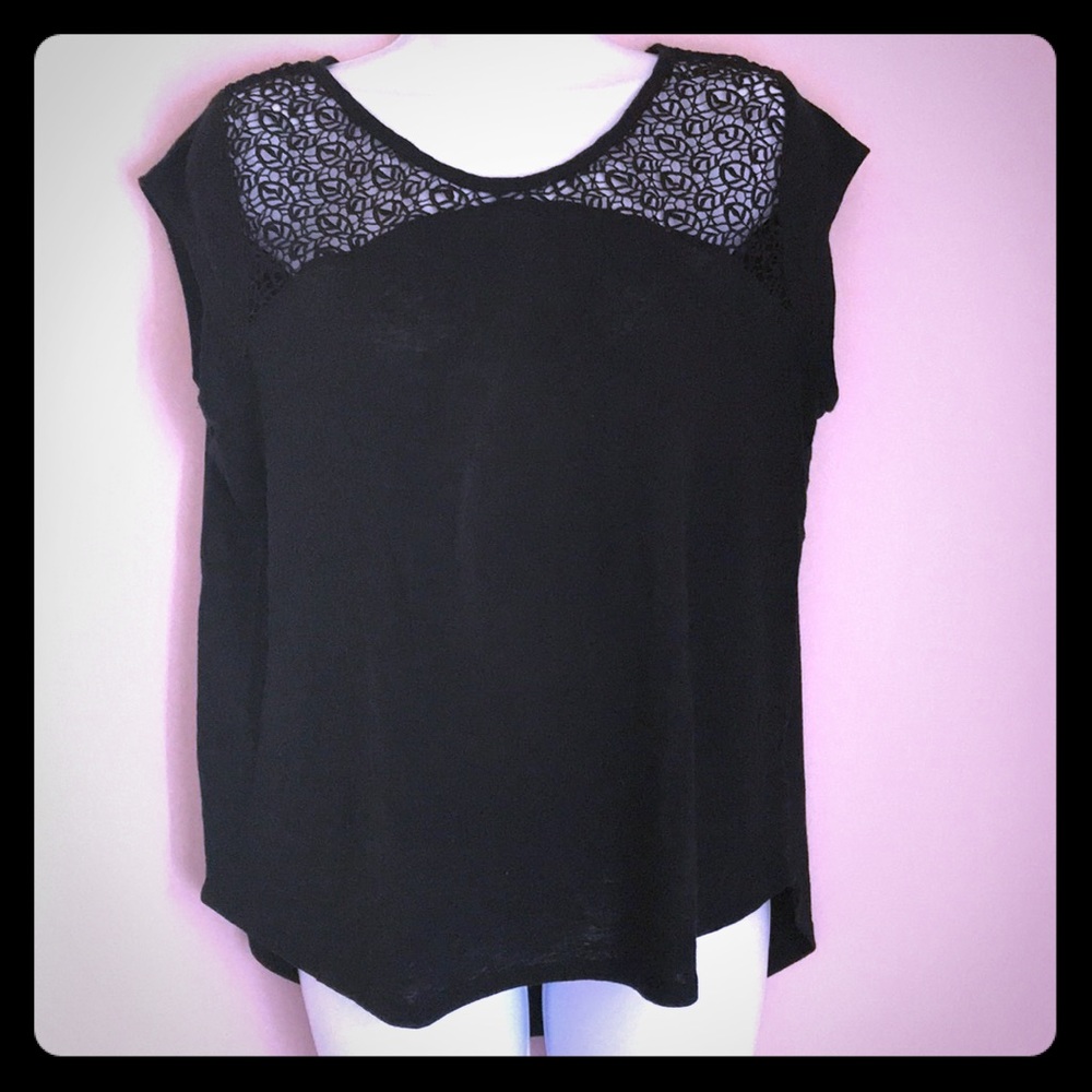 Crochet neck top